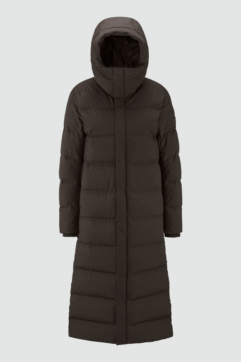 Jacket outline with measurement points: A chest, B waist, C sleeve length, D centre back length