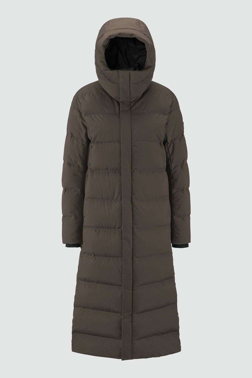 Silhouette de veste avec points de mesure : A poitrine, B taille, C longueur de manche, D longueur dos au milieu