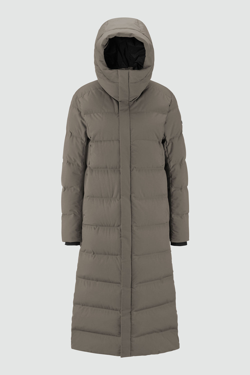 Silhouette de veste avec points de mesure : A poitrine, B taille, C longueur de manche, D longueur dos au milieu