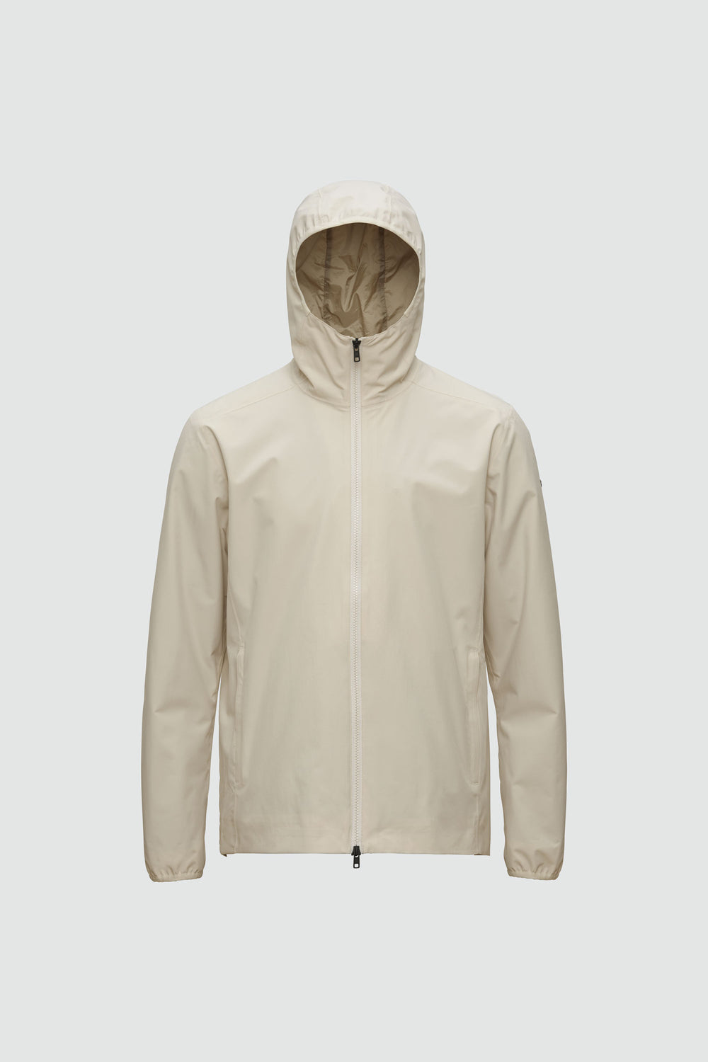 Silhouette de veste avec points de mesure : A poitrine, B taille, C longueur de manche, D longueur dos au milieu