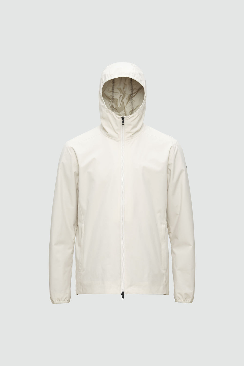 Silhouette de veste avec points de mesure : A poitrine, B taille, C longueur de manche, D longueur dos au milieu