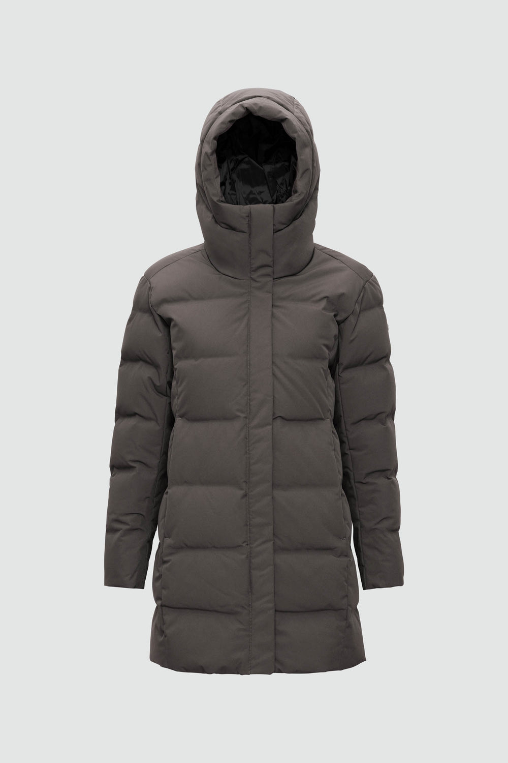 Jacket outline with measurement points: A chest, B waist, C sleeve length, D centre back length