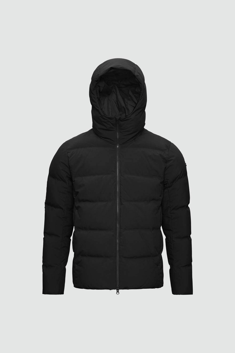 Silhouette de veste avec points de mesure : A poitrine, B taille, C longueur de manche, D longueur dos au milieu