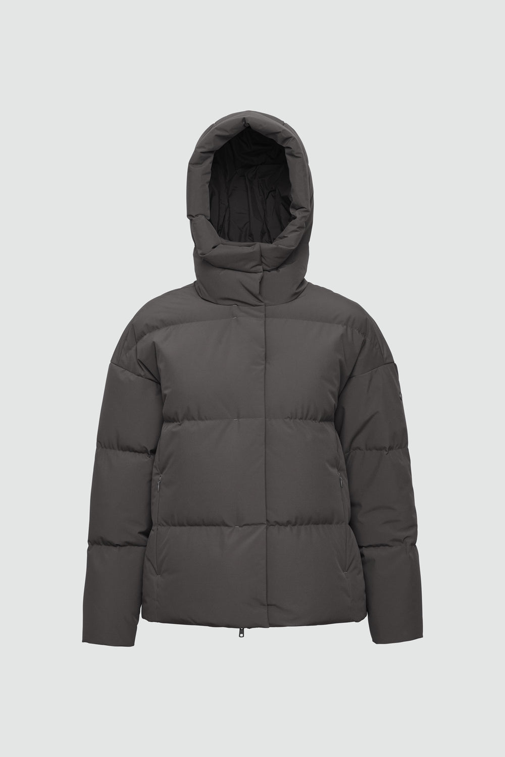 Silhouette de veste avec points de mesure : A poitrine, B taille, C longueur de manche, D longueur dos au milieu
