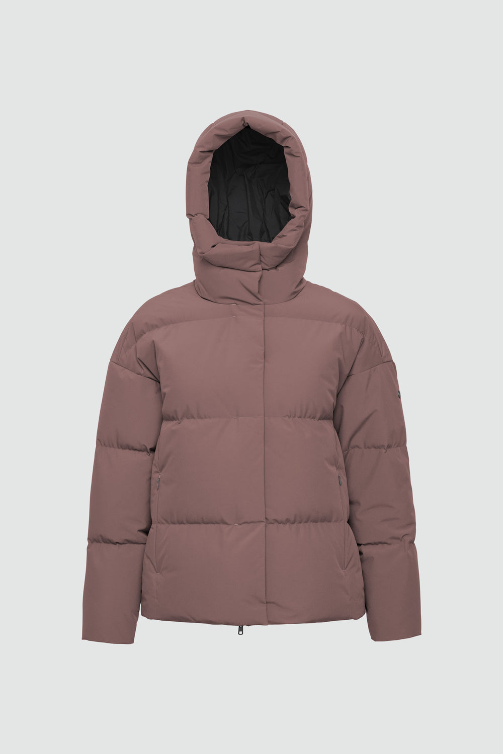 Silhouette de veste avec points de mesure : A poitrine, B taille, C longueur de manche, D longueur dos au milieu
