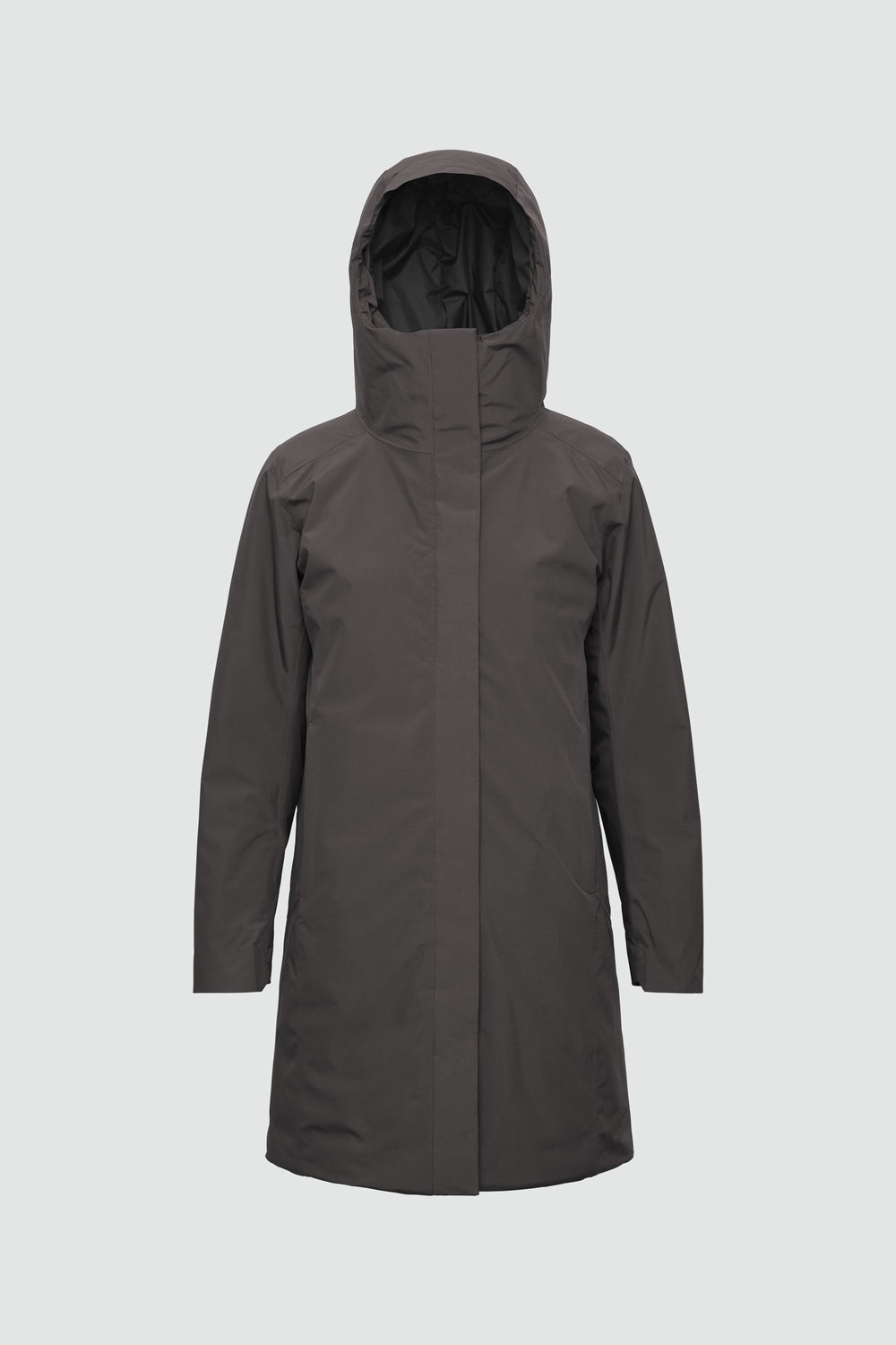Silhouette de veste avec points de mesure : A poitrine, B taille, C longueur de manche, D longueur dos au milieu