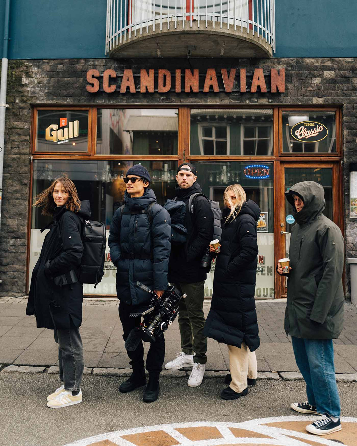 The crew, from left: Veslemøy (@veesla), Eivind (@eivlea), Hallvard (@hallvardkolltveit), Kristin (@kristinsaunes) an...