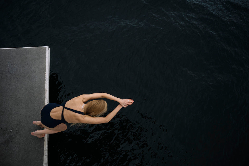 Morning mindfulnessA cold morning swim with Siri Østvold